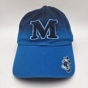 Disney Parks Authentic Original Mickey Mouse Blue Ombre Baseball Cap Hat Mens